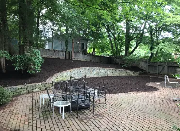 Woodchips After Ivy Removal
