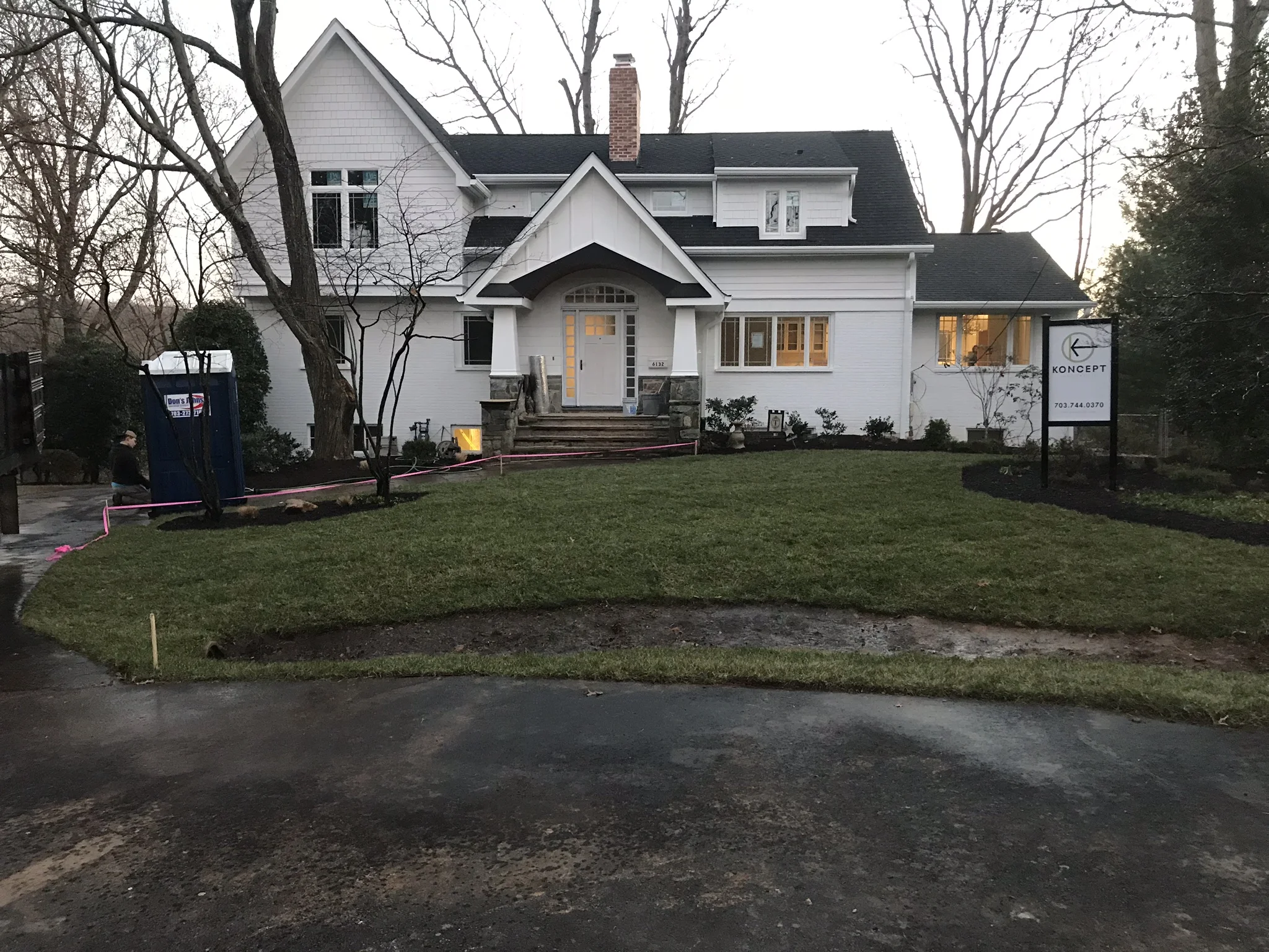 New Lawn After Sod Installation
